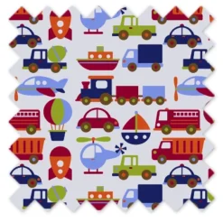 Bacati - Transportation Crib Or Toddler Bed Skirt -Graco Sales GUEST 9352ba25 30bf 4f73 b4c9 85755c4dba5f