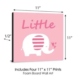 Big Dot Of Happiness Pink Baby Elephant - Kids Room, Nursery Decor And Home Decor - 11 X 11 Inches Nursery Wall Art - Set Of 4 Prints For Baby's Room 12 Big Dot Of Happiness Pink Baby Elephant - Kids Room, Nursery Decor And Home Decor - 11 X 11 Inches Nursery Wall Art - Set Of 4 Prints For Baby's Room -Graco Sales GUEST 94098b15 b82e 43b6 8ad6 92036e9f9d01