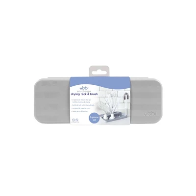 Ubbi® Ubbi On-The-Go Bottle Drying Rack - Gray 4 Ubbi® Ubbi On-The-Go Bottle Drying Rack - Gray - Image 2