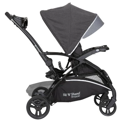 Baby Trend Sit N' Stand 5-in-1 Shopper Stroller Travel System - Gray 4 Baby Trend Sit N' Stand 5-in-1 Shopper Stroller Travel System - Gray - Image 2