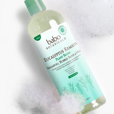 Babo Botanicals Eucalyptus Remedy Shampoo Bubble Bath & Wash - 15 Fl Oz 4 Babo Botanicals Eucalyptus Remedy Shampoo Bubble Bath & Wash - 15 Fl Oz - Image 2