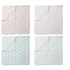 Bacati - Petals/Floral Muslin Swaddling Blankets Set Of 4 Aqua/Coral -Graco Sales GUEST 977ffb1c bf4c 4f0e b306 7b091db82407