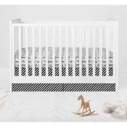 Bacati - Love Aztec Print Black Gold 6 Pc Crib Bedding Set With Long Rail Guard Cover -Graco Sales GUEST 98c86db3 e066 4c06 94c7 aa142ef08d28