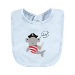 Hudson Baby Infant Boys Cotton Bibs, Pirate Shark, One Size -Graco Sales GUEST 99fe1cdd b579 40a0 b96f 1c84606bcba1