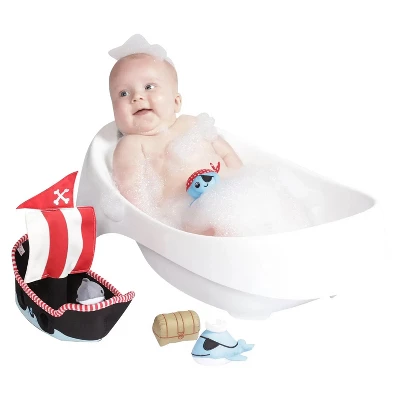 Manhattan Toy Neoprene Pirate Ship 5 Piece Floating Spill N Fill Bath Toy With Quick Dry Sponges And Squirt Toy 7 Manhattan Toy Neoprene Pirate Ship 5 Piece Floating Spill N Fill Bath Toy With Quick Dry Sponges And Squirt Toy - Image 5