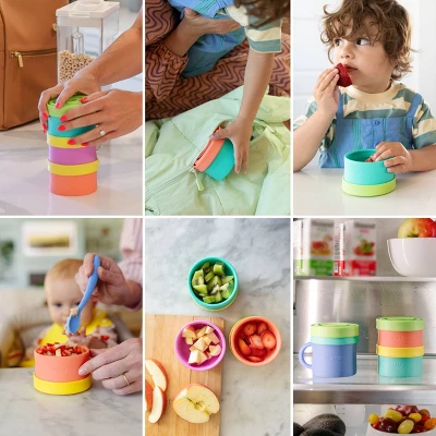 Morepeas Silicone Baby Snack Bowl - Melon 10 Morepeas Silicone Baby Snack Bowl - Melon - Image 8