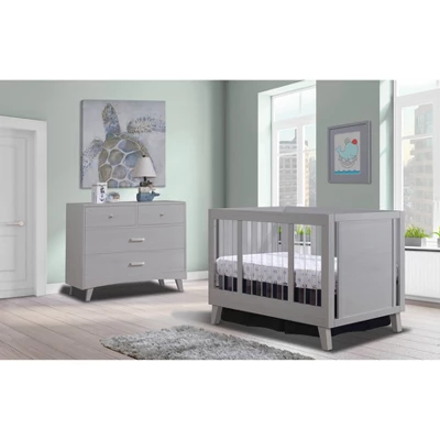 Sorelle Uptown Acrylic Crib - Weathered Gray 3 Sorelle Uptown Acrylic Crib - Weathered Gray
