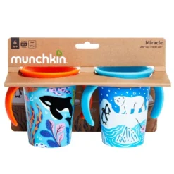 Munchkin Miracle 360 Wildlove Sippy Cup 6oz - 2pk - Polar Bear/Orca -Graco Sales GUEST 9de21d03 9b9f 45ad 9770 af25ea6f5e18