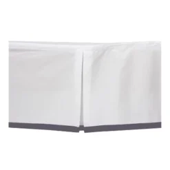 Bacati - MixNMatch Gray Band Crib/Toddler Ruffles/skirt -Graco Sales GUEST 9e77aae7 2aba 4ac4 ad27 a9afd23f574e