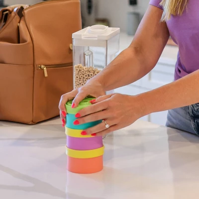 Morepeas Silicone Baby Snack Bowl - Melon 4 Morepeas Silicone Baby Snack Bowl - Melon - Image 2