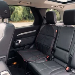 Diono Ultra Mat Full Size Car Seat Protector For Under Car Seat With 3 Mesh Storage Pockets Crashed Tested - Black