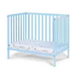Suite Bebe Palmer 3-in-1 Convertible Mini Crib With Mattress Pad - Blue -Graco Sales GUEST 9fffb198 07e1 43bd 96a8 12ec9b298f9e