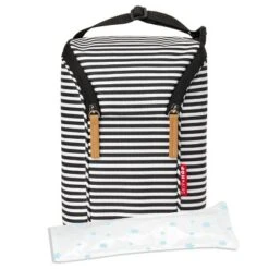 Skip Hop Insulated Breast Milk Cooler And Baby Bottle Bag - Black & White Stripe 24qt -Graco Sales GUEST a03211f0 115c 4b3c 8b3a 13f6873a455c