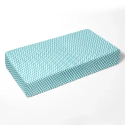 Bacati - Herringbone Aqua Muslin 3 Pc Toddler Bed Sheet Set 100 Pecent Cotton -Graco Sales GUEST a0918052 6099 4adc 95bf ae1e01be67bd