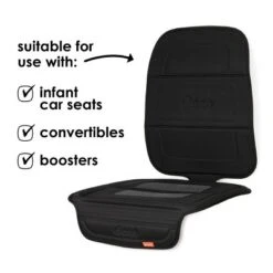Diono Seat Guard Complete, Full Size Car Seat Protector, Raised Edges, Non Slip Backing, Black -Graco Sales GUEST a122d5b2 f005 4236 a993 53c4a77bcd16