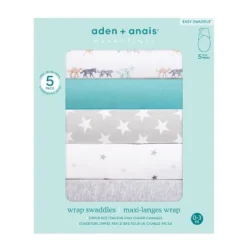 Aden + Anais Essentials Easy Swaddle Wrap - 0-3 Months - 5pk -Graco Sales GUEST a1ce76a9 b8c5 4d6e 9607 9a0ba1182a19