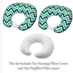 Bacati - 3 Pc Chevron/Dots Navy Green Hugster Feeding & Infant Support Nursing Pillow With 2 Removable Zippered Covers 12 Bacati - 3 Pc Chevron/Dots Navy Green Hugster Feeding & Infant Support Nursing Pillow With 2 Removable Zippered Covers -Graco Sales GUEST a24ad0ed 1993 49e7 a5d9 e5dc54f143c9