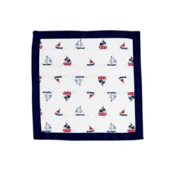 Bacati - Little Sailor Blue/Red Muslin 2 Pc Security Blankets -Graco Sales GUEST a2a0fc8b 2a80 4e07 b3c0 9afdf29854e2