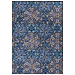Floral Bohemian Non-Slip Washable Indoor/ Outdoor Area Rug By Blue Nile Mills -Graco Sales GUEST a62bf772 ff4c 42cd 8193 cbdedb67b183