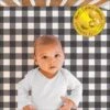 The Peanutshell Woodland Plaid And Safari Animal Fitted Crib Sheets, Unisex 6-Pack Set | Black, White -Graco Sales GUEST a72576fb ec10 436b 8eab 84e0340b4272