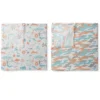 Jungle Safari Boys Aqua/Orange 2 Pack Muslin Swaddling Blanket -Graco Sales GUEST a725f637 cf52 47f6 9fbf 6bab8f7c0e5d