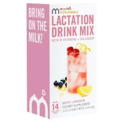 Munchkin Milkmakers Lactation Drink Mix Supplement With B Vitamins & Collagen - Berry Lemonade - 14ct/4.9oz 11 Munchkin Milkmakers Lactation Drink Mix Supplement With B Vitamins & Collagen - Berry Lemonade - 14ct/4.9oz -Graco Sales GUEST a98048c9 5a4f 4519 8a85 5da1f0f417db