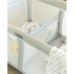 Romp & Roost LUXE Nest Waterproof Fitted Sheet With Divider For Twin Babies -Graco Sales GUEST aa7aee4f 4384 491e ae16 e46a1a43eecc