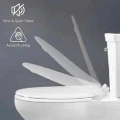 Toddlers & Adult Round Toilet Seat With Built-in Potty Training Seat Slow-Close -Graco Sales GUEST aaffd1ea 1441 4822 a7b2 6de2eaacea1d