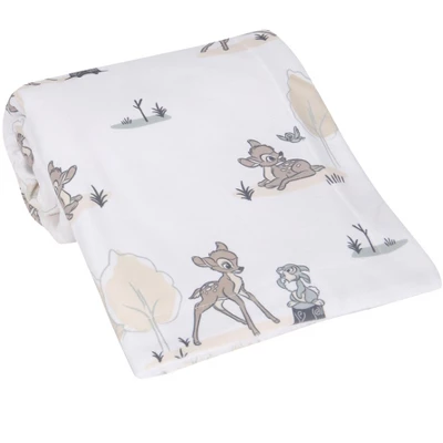 Lambs & Ivy Disney Baby Bambi & Thumper White Minky/Fleece Deer Baby Blanket 4 Lambs & Ivy Disney Baby Bambi & Thumper White Minky/Fleece Deer Baby Blanket - Image 2