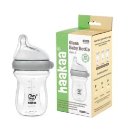 Haakaa Generation 3 Glass Bottle - 6oz -Graco Sales GUEST ac5cbda6 cd14 4a37 ba17 d07670709381