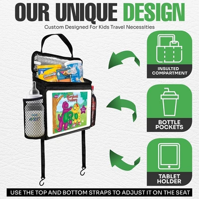 Lebogner Insulated Car Seat Organizer & IPad Or Tablet Holder With Insulated Compartments - Universal Fit 4 Lebogner Insulated Car Seat Organizer & IPad Or Tablet Holder With Insulated Compartments - Universal Fit - Image 2