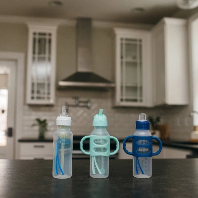 Dr. Brown's Narrow Neck Sippy Bottle With Handles - 2pk 7 Dr. Brown's Narrow Neck Sippy Bottle With Handles - 2pk - Image 5