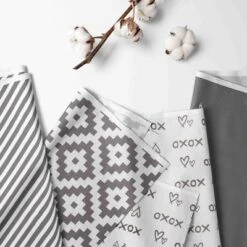 Bacati - Diamond Gray/White Collapsible Laundry Hamper 13 Bacati - Diamond Gray/White Collapsible Laundry Hamper -Graco Sales GUEST af427334 a85a 4530 9065 608d68b203eb 1