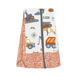 Bacati - Construction Yellow Orange Blue Gray 4 Pc Crib Bedding Set With Diaper Caddy -Graco Sales GUEST af42c5cc 8393 4743 a411 08b98b42d573