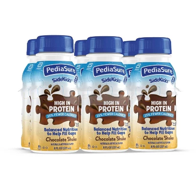 PediaSure SideKicks High Protein Nutrition Shake Chocolate - 6 Ct/48 Fl Oz 3 PediaSure SideKicks High Protein Nutrition Shake Chocolate - 6 Ct/48 Fl Oz