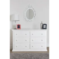 Suite Bebe Connelly Universal 6 Drawer Double Dresser - White -Graco Sales GUEST b0716e8e 49ef 405d b44c 1f8a45dad576