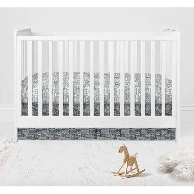 Bacati - Clouds In The City Mint/Gray 10 Pc Crib Bedding Set With 2 Crib Fitted Sheets 4 Bacati - Clouds In The City Mint/Gray 10 Pc Crib Bedding Set With 2 Crib Fitted Sheets - Image 2