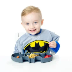 Bumkins DC Comics Batman Grip Dish - Gray -Graco Sales GUEST b1de836c bedc 4b7d 8e16 912822d132ec
