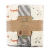Touched By Nature Baby Boy Organic Cotton Swaddle Wraps, Fox, 0-3 Months -Graco Sales GUEST b275f349 1f7e 40e6 83d4 aa4971c35bbb