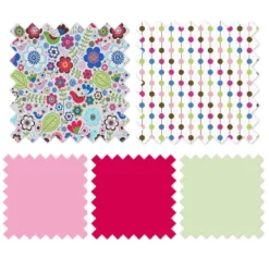 Bacati - Botanical Floral Birds Pink Multicolor 10 Pc Crib Bedding Set With 2 Crib Fitted Sheets -Graco Sales GUEST b29246d1 cf2c 4a68 a4cb 1e5401baff7f