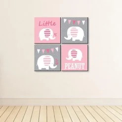 Big Dot Of Happiness Pink Baby Elephant - Kids Room, Nursery Decor And Home Decor - 11 X 11 Inches Nursery Wall Art - Set Of 4 Prints For Baby's Room 9 Big Dot Of Happiness Pink Baby Elephant - Kids Room, Nursery Decor And Home Decor - 11 X 11 Inches Nursery Wall Art - Set Of 4 Prints For Baby's Room -Graco Sales GUEST b29360e2 a760 49a3 ae5f 8f1ab73dd399
