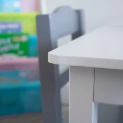 5pc Kids' Wood Table And Chair Set White/Gray - Humble Crew -Graco Sales GUEST b36ac15b 5437 46a2 9fd6 c1068f177f01