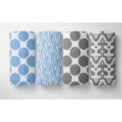 Bacati - Ikat Dots Zebra Blue Grey Muslin Boys 8 Pc Crib Set With Crib Rail Guard 13 Bacati - Ikat Dots Zebra Blue Grey Muslin Boys 8 Pc Crib Set With Crib Rail Guard -Graco Sales GUEST b3c94547 7c3d 4a67 a314 b7c4d19dfddb