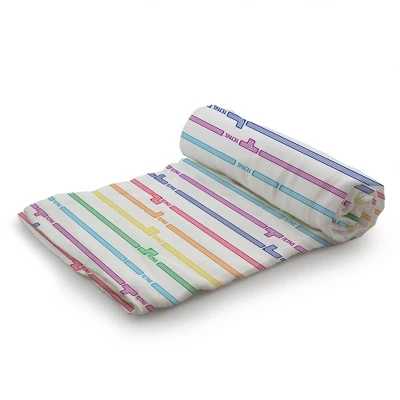 Tetris For Kanga Care Serene Swaddles - Premium Viscose From Bamboo Muslin Reversible Swaddle Blankets (2pk) : Tetrimino Block Party Multi-color 5 Tetris For Kanga Care Serene Swaddles - Premium Viscose From Bamboo Muslin Reversible Swaddle Blankets (2pk) : Tetrimino Block Party Multi-color - Image 3