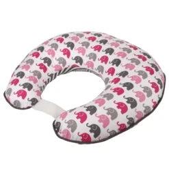 Bacati - 3 Pc Elephants Pink/Gray Hugster Feeding & Infant Support Nursing Pillow With 2 Removable Zippered Covers -Graco Sales GUEST b5de51a8 d37d 40b6 b4ea 07f6d60dbb41