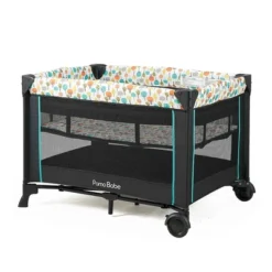 Pamo Babe Portable Nursery Center Foldable Bassinet Play Yard Crib Sleeper With Travel Cot, Changing Table Diaper Station, Mobile, & Carry Bag, Orange -Graco Sales GUEST b6fa8796 aba4 4df5 82e5 ef4f5742d91d