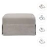 Namesake Crawford Gliding Ottoman Eco-Weave -Graco Sales GUEST b729a21a 7aa3 4d06 801a 05b49573fc01