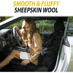 Zone Tech Genuine Sheepskin Black Car Seat Cover, Fluffy Luxury Wool Front Seat Covers, Universal Fits Car, Truck, SUV, & Van 12 Zone Tech Genuine Sheepskin Black Car Seat Cover, Fluffy Luxury Wool Front Seat Covers, Universal Fits Car, Truck, SUV, & Van -Graco Sales GUEST b80fe82c 4851 4633 9fe7 04a476b71daa