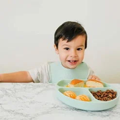 Simka Rose Silicone Suction Plate For Baby And Toddler