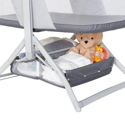 Baby Trend Quick-Fold 2-in-1 Rocking Portable Bassinet - Shadow Stone Gray 5 Baby Trend Quick-Fold 2-in-1 Rocking Portable Bassinet - Shadow Stone Gray - Image 3